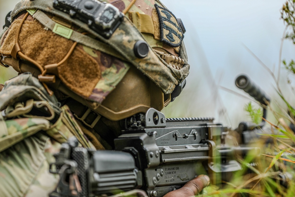 Military Police React to Simulated Ambush at Saber Junction 25