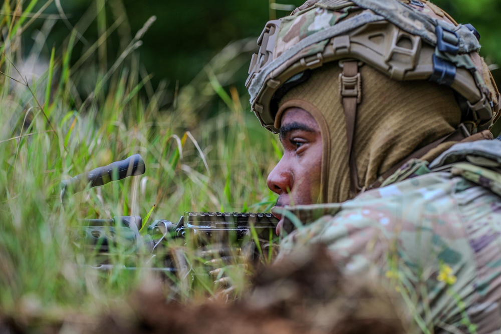 Military Police React to Simulated Ambush at Saber Junction 25