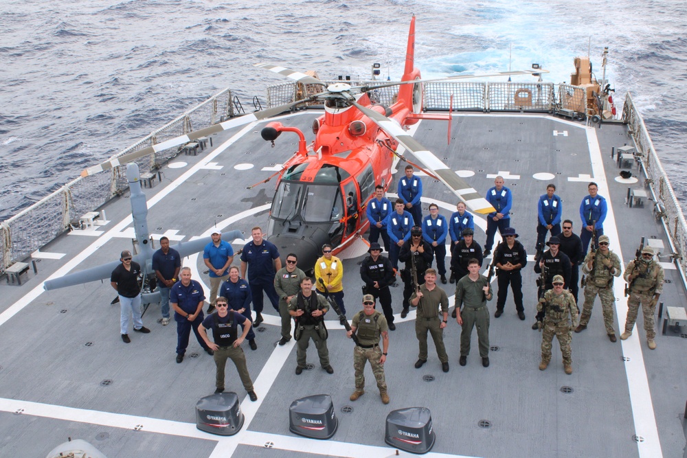 Coast Guard Helicopter Interdiction Tactical Squadron reaches 1,000th drug interdiction at sea