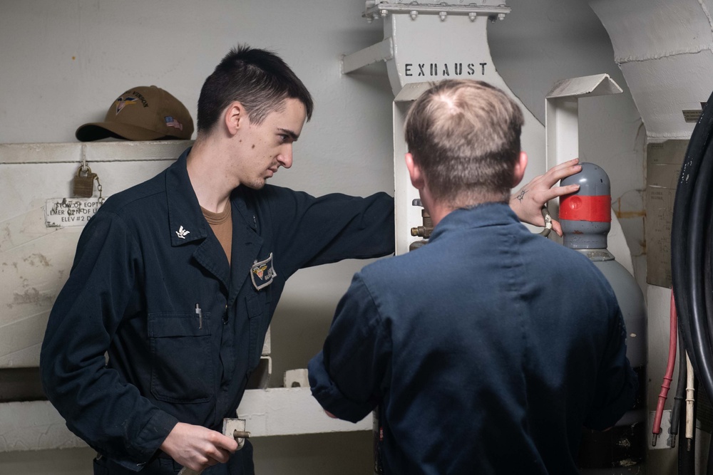 USS Carl Vinson conducts routine operations