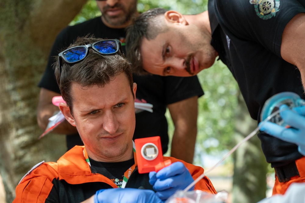 RAF Alconbury/Molesworth firefighters team up with UK paramedics for joint training