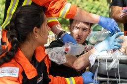 RAF Alconbury/Molesworth firefighters team up with UK paramedics for joint training