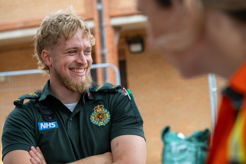 RAF Alconbury/Molesworth firefighters team up with UK paramedics for joint training