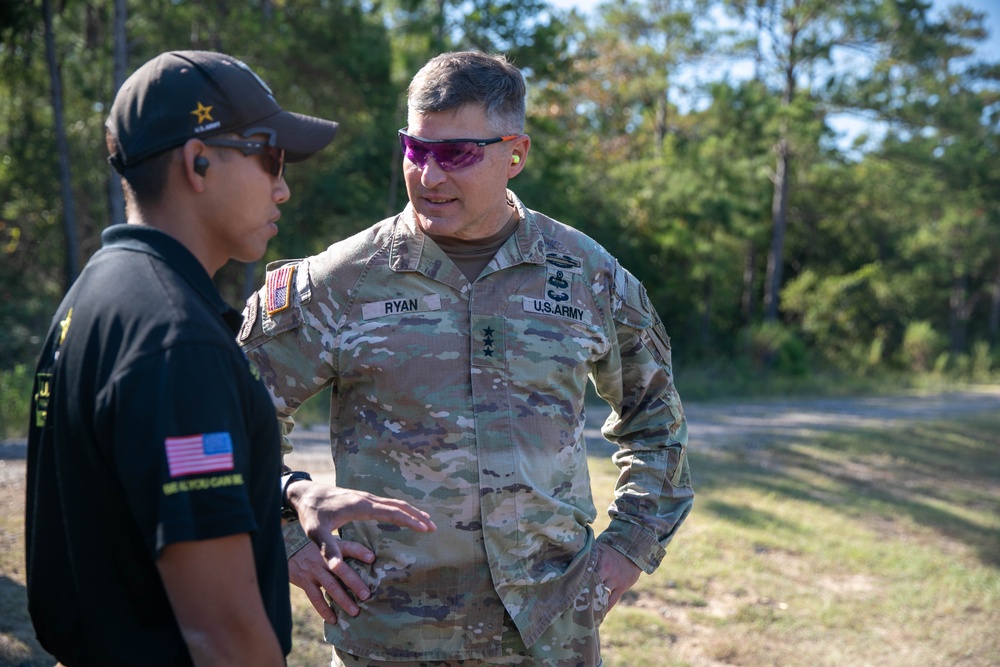 LTG Joseph Ryan Visits U.S. Army Marksmanship Unit