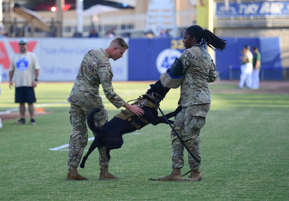 Biloxi Shuckers show Keesler AFB appreciation