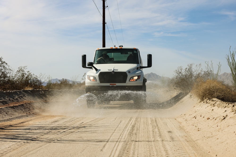 US Marines maintain routes for US Border Patrol