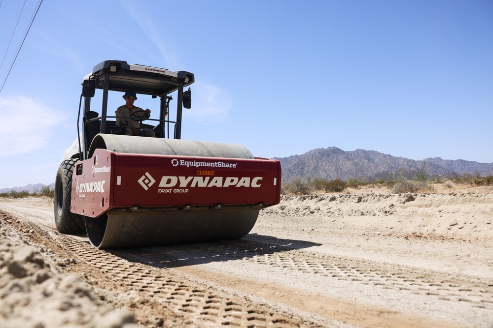 US Marines maintain routes for US Border Patrol