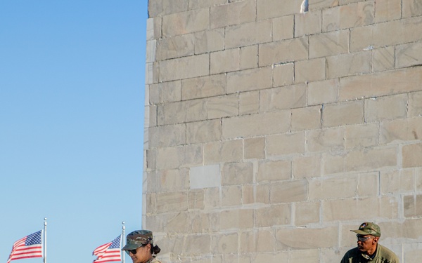 JTF - DC Cleans Washington Monument