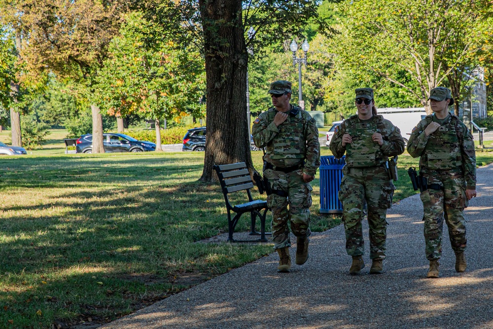 JTF- DC patrols near the Washington Monument