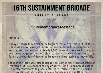 Knight 6 Sends- 9/11 message