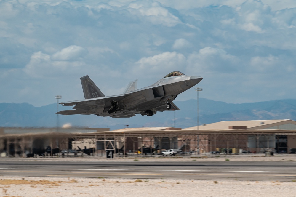 Nellis take offs and landings Aug 26, 2025