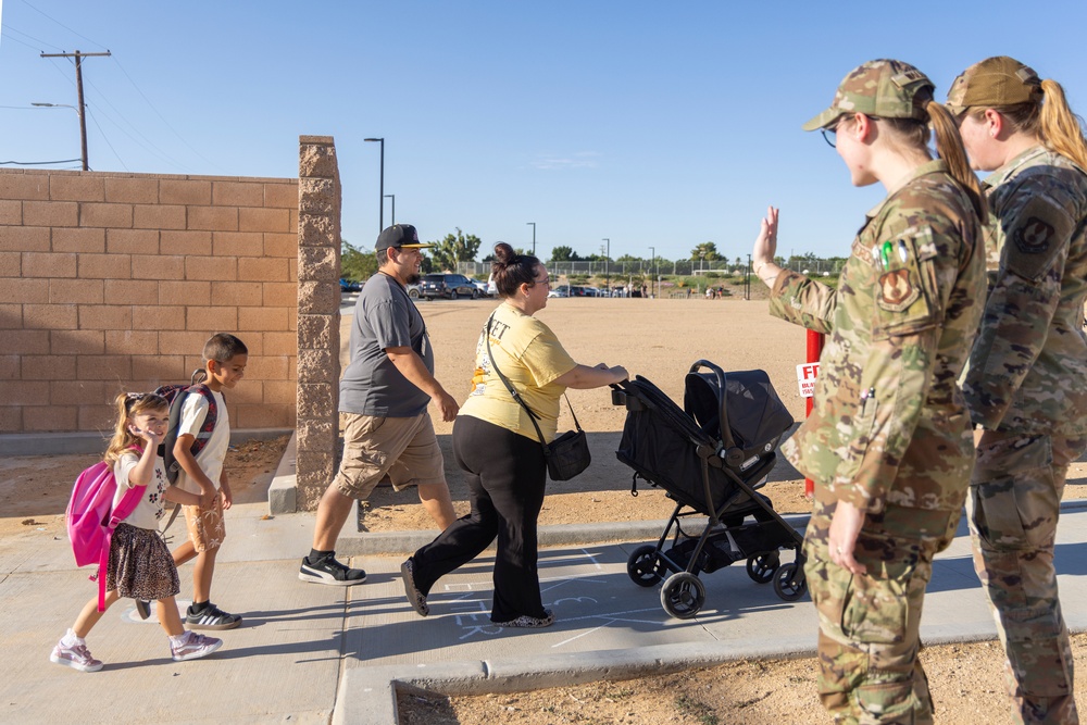First day of the school year for Bailey Elementary at Edwards Air Force Base