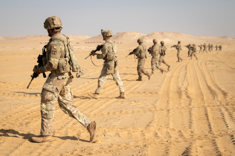 US Soldiers, Marines, partner nations conduct live fire training during BRIGHT STAR 25