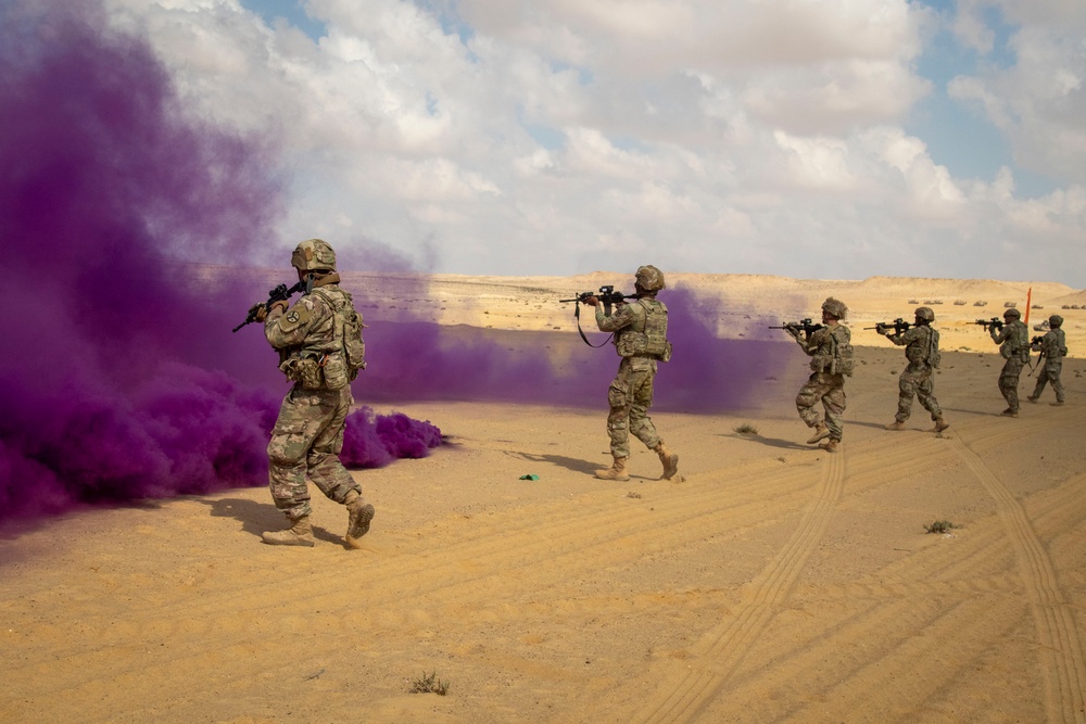 US Soldiers, Marines, partner nations conduct live fire training during BRIGHT STAR 25
