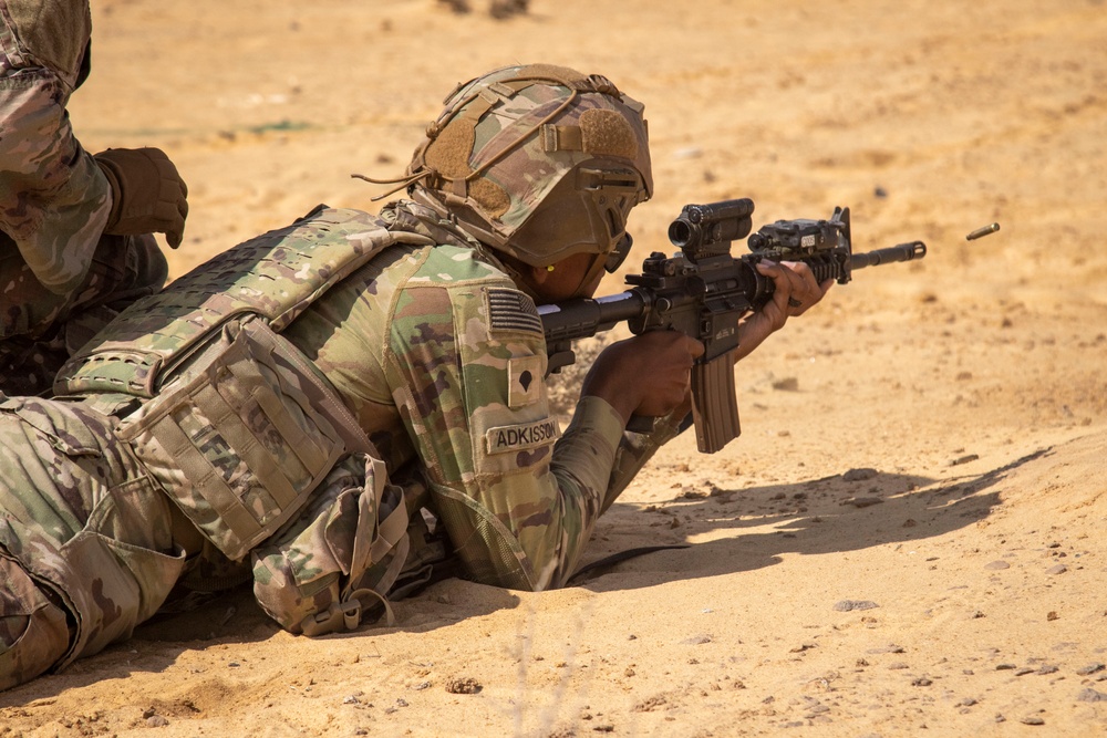 US Soldiers, Marines, partner nations conduct live fire training during BRIGHT STAR 25