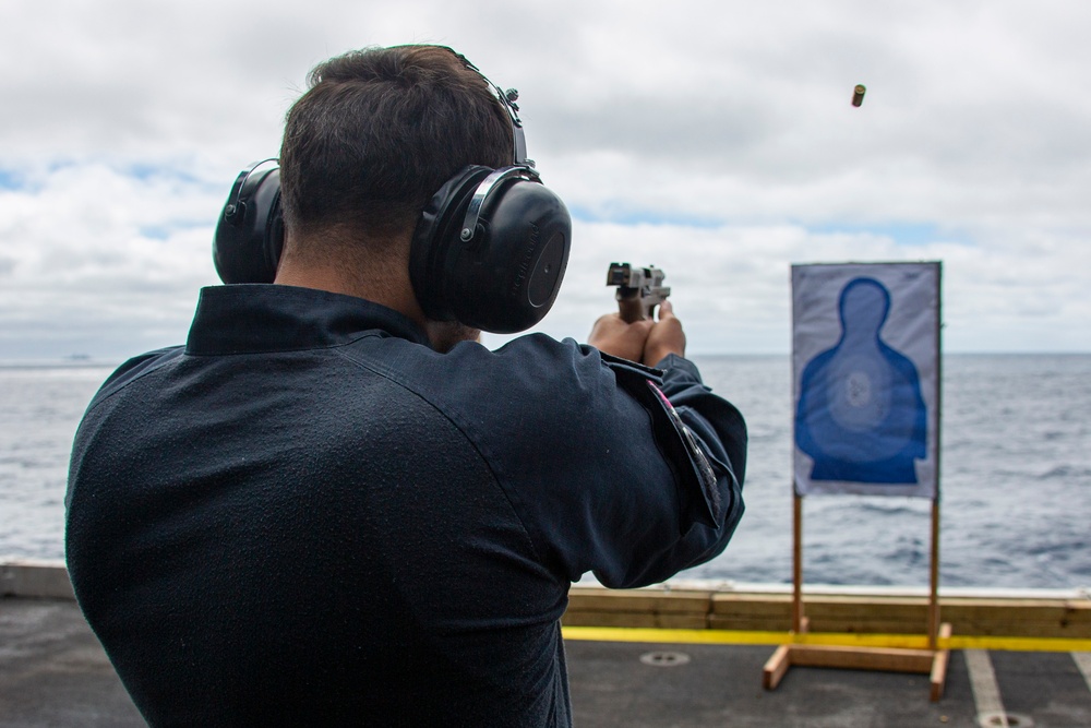 Abraham Lincoln conducts a live-fire exercise
