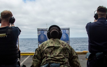 Abraham Lincoln conducts a live-fire exercise