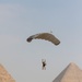 US paratroopers and partner nations jump of Giza Pyramids