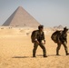 US paratroopers and partner nations jump of Giza Pyramids