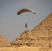 US paratroopers and partner nations jump of Giza Pyramids