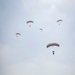 US paratroopers and partner nations jump of Giza Pyramids