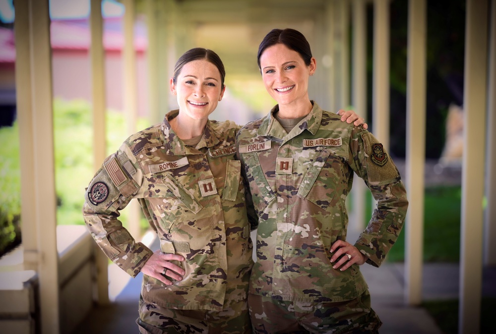 One in a million: Twin sisters serving together at Travis AFB