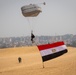 US paratroopers and partner nations jump of Giza Pyramids