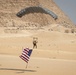 US paratroopers and partner nations jump of Giza Pyramids