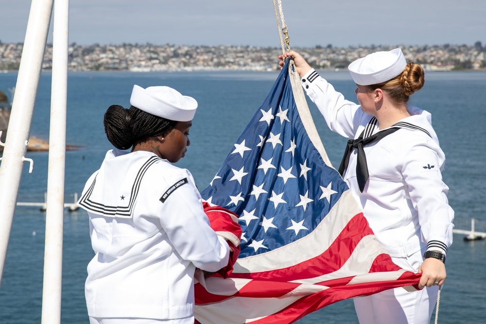 USS Abraham Lincoln departs San Diego
