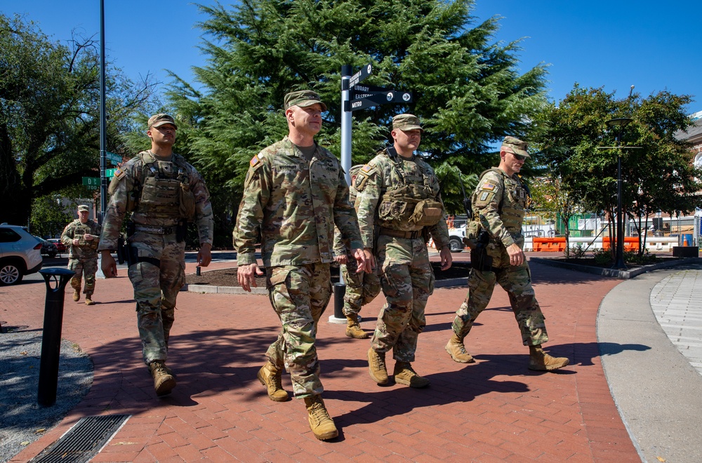 Ohio Leadership Visits Guardsmen Supporting D.C. Safe and Beautiful Task Force