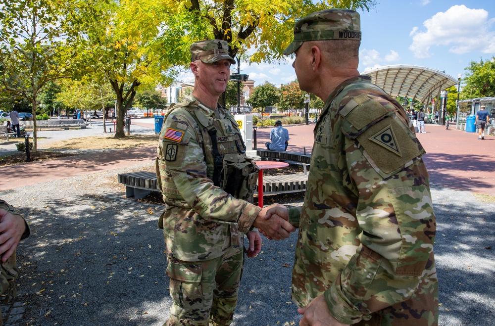 Ohio Leadership Visits Guardsmen Supporting D.C. Safe and Beautiful Task Force
