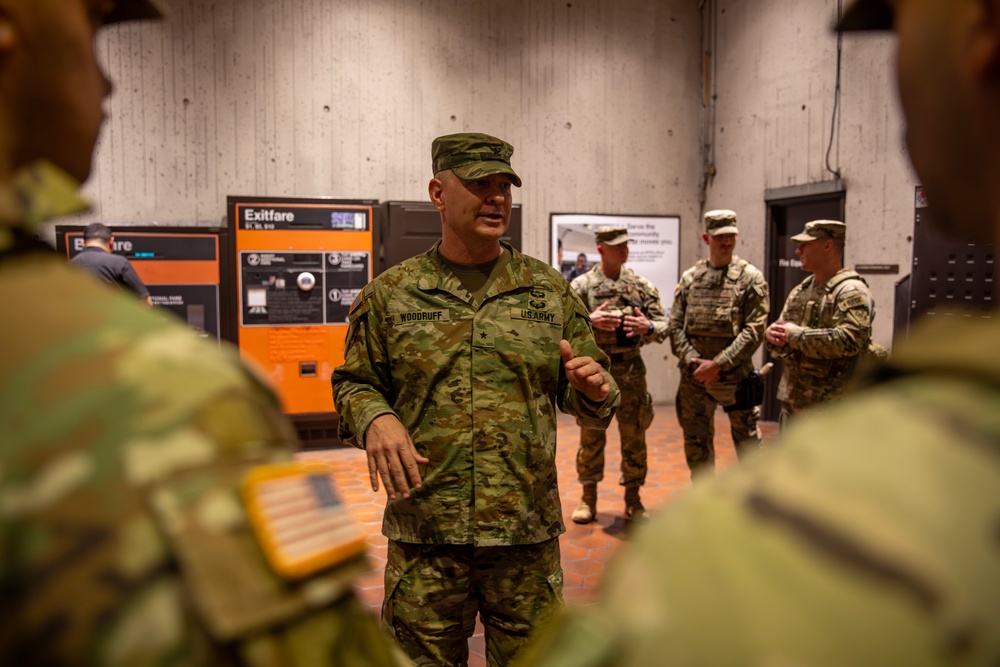 Ohio Leadership Visits Guardsmen Supporting D.C. Safe and Beautiful Task Force