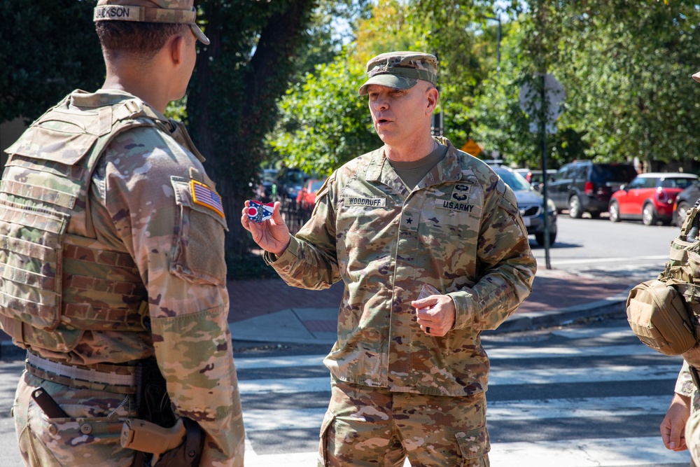 Ohio Leadership Visits Guardsmen Supporting D.C. Safe and Beautiful Task Force