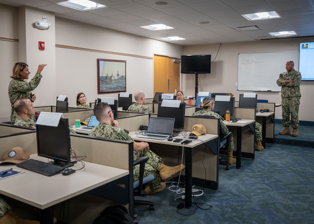 MyNavy Career Center Rear Adm. Kertreck V. Brooks visits Naval Station Newport