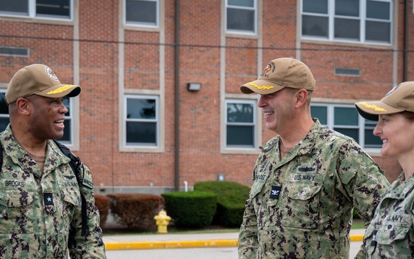 MyNavy Career Center Rear Adm. Kertreck V. Brooks visits Naval Station Newport