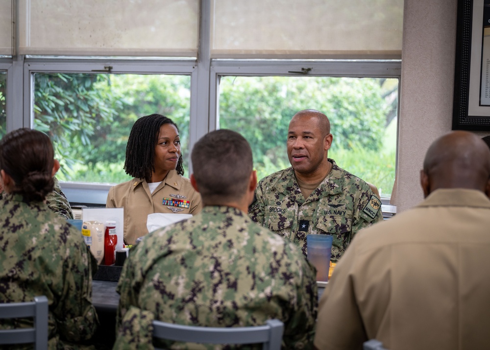 MyNavy Career Center Rear Adm. Kertreck V. Brooks visits Naval Station Newport MyNavy Career Center Rear Adm. Kertreck V. Brooks visits Naval Station Newport