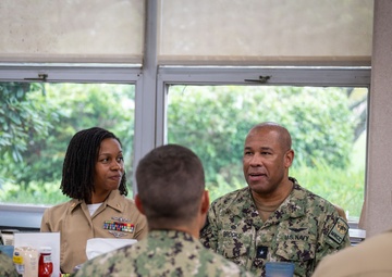 MyNavy Career Center Rear Adm. Kertreck V. Brooks visits Naval Station Newport