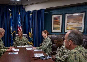 MyNavy Career Center Rear Adm. Kertreck V. Brooks visits Naval Station Newport