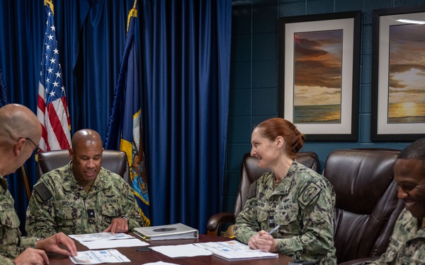 MyNavy Career Center Rear Adm. Kertreck V. Brooks visits Naval Station Newport