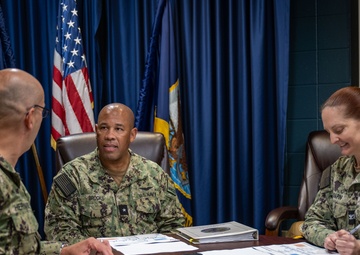 MyNavy Career Center Rear Adm. Kertreck V. Brooks visits Naval Station Newport
