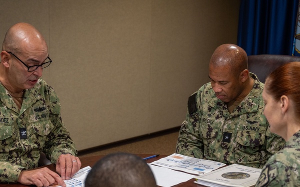 MyNavy Career Center Rear Adm. Kertreck V. Brooks visits Naval Station Newport