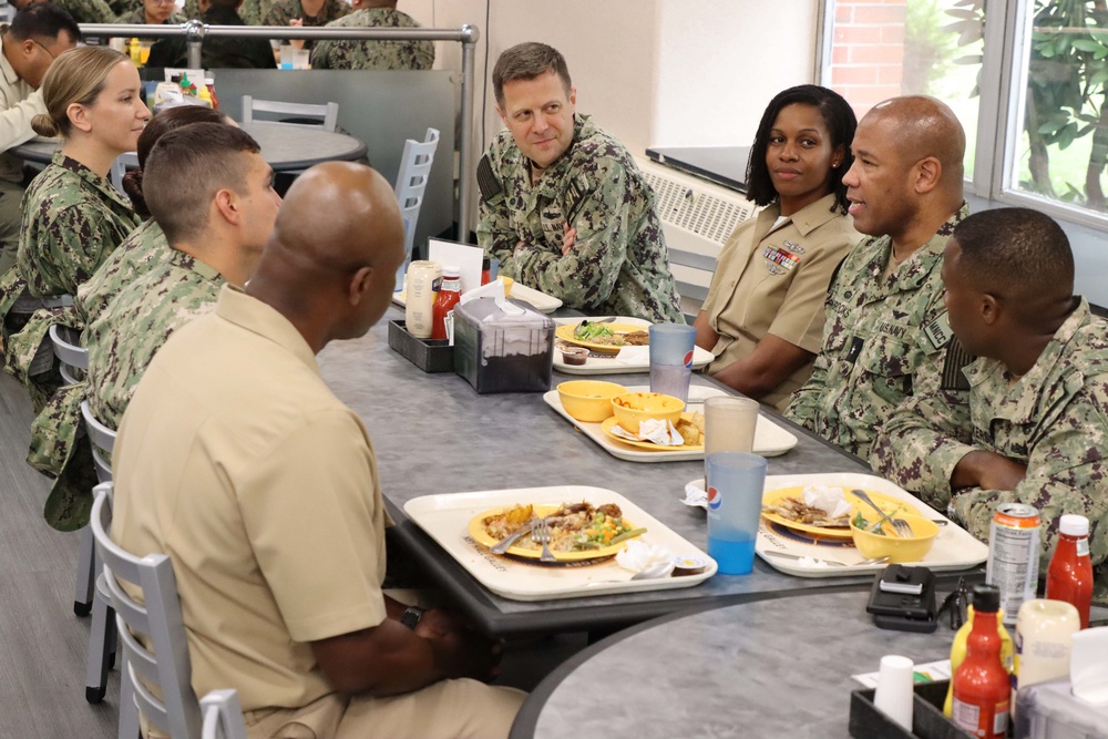 MyNavy Career Center Rear Adm. Kertreck V. Brooks visits Naval Station Newport