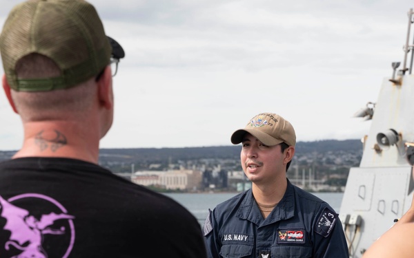 USS Decatur Gives Tours to Visitors for WWII 80th Anniversary
