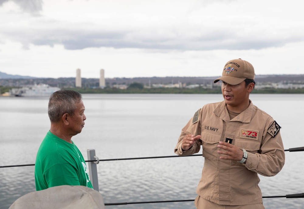 USS Decatur Gives Tours to Visitors for WWII 80th Anniversary