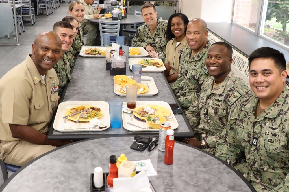 MyNavy Career Center Rear Adm. Kertreck V. Brooks visits Naval Station Newport