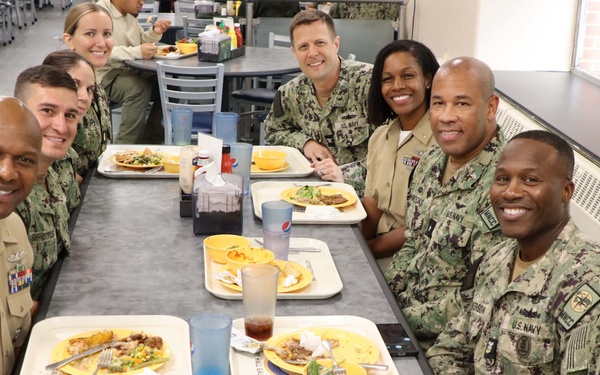 MyNavy Career Center Rear Adm. Kertreck V. Brooks visits Naval Station Newport