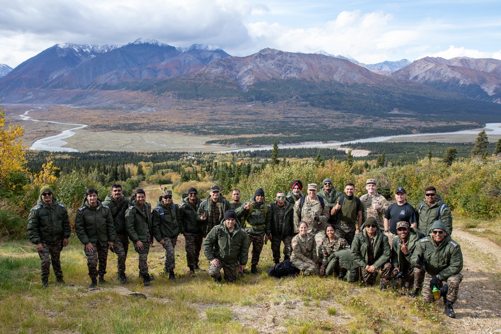 Building Military Camaraderie: U.S. and Indian Soldiers Explore The Black Rapids During Yudh Abhyas 2025 Training