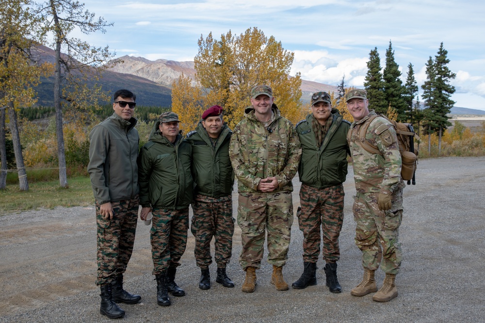 Building Military Camaraderie: U.S. and Indian Soldiers Explore The Black Rapids During Yudh Abhyas 2025 Training