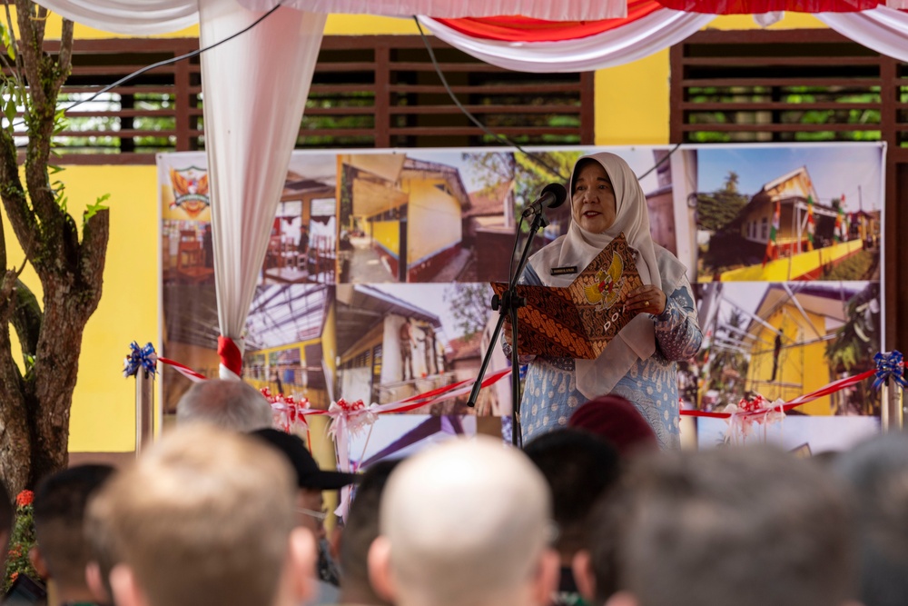 Super Garuda Shield 25 school ribbon cutting ceremony