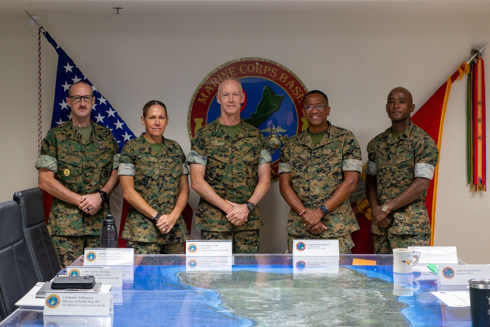 Lt. Gen. James F. Glynn of MARFORPAC visits Camp Blaz